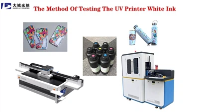 Metoda testowania białego atramentu do drukarki UV